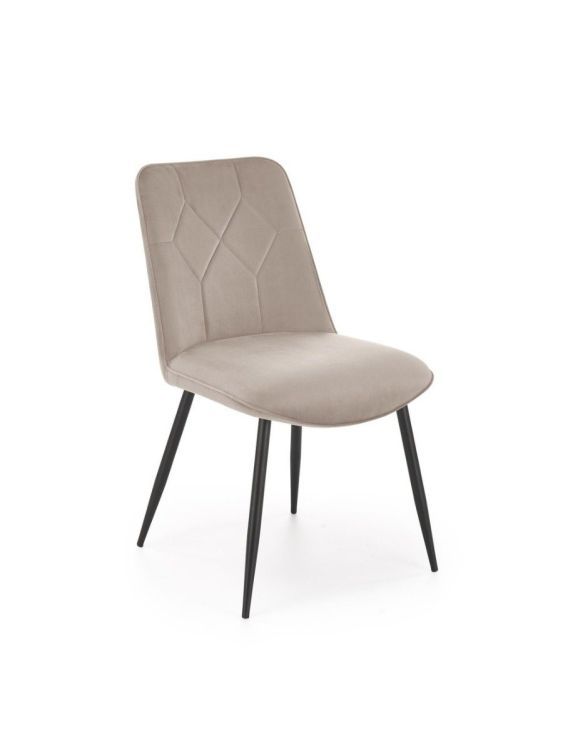 Krzesło Halmar tapicerowane K539 VELVET beżowe 1 szt