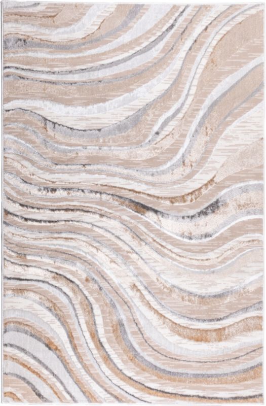 Dywan Multidecor Evaz 80 x 150 cm fala beżowy 1 szt.
