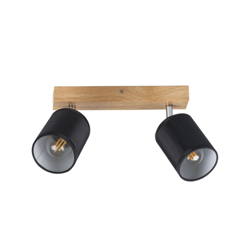 Lampa sufitowa LightLogic LL TALT EL-2I E14 66198 podwójna regulacja drewniana 1 szt.