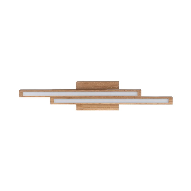 Drewniana Lampa Sufitowa SPOT Light 2xLED 12W Dąb Olejowany FSC, Polski Producent, 1 szt.