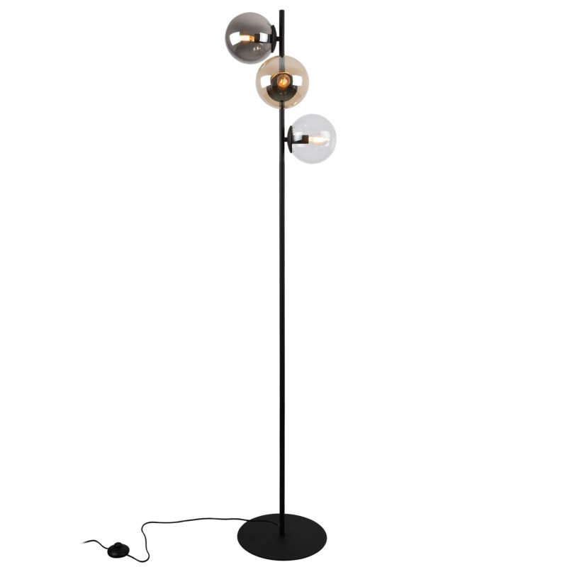 Lampa podłogowa stojąca Light Home LH Siena 3x E27 60W czarnyklosz mieszany 1szt.