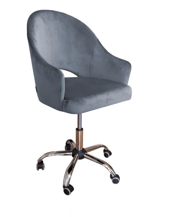 Fotel Atos JENISEJ BL VELVET ciemno szary 1 szt