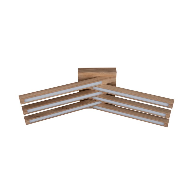 Drewniana Lampa Sufitowa SPOT Light 6xLED 27W Dąb Olejowany FSC, Polski Producent, 1 szt.