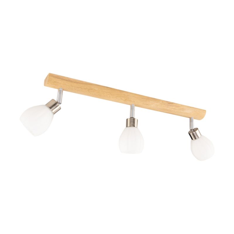Drewniana Lampa Sufitowa SPOT Light 3xG9 LED 3W Dąb Olejowany FSC z Akcentem Satyny i Bieli Polski Producent 1 szt.