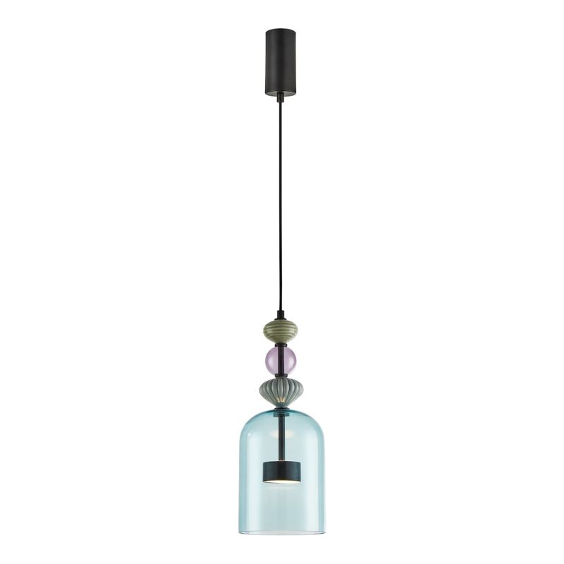 Lampa wisząca Milagro Arte Led 12w transparentny niebieski 1 szt.