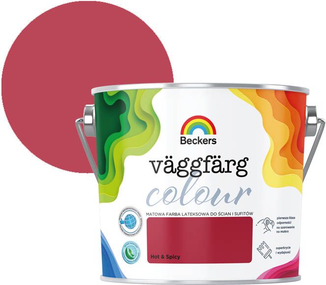 Farba kolorowa Beckers Vaggfarg Colour hot & spicy 2,5 l
