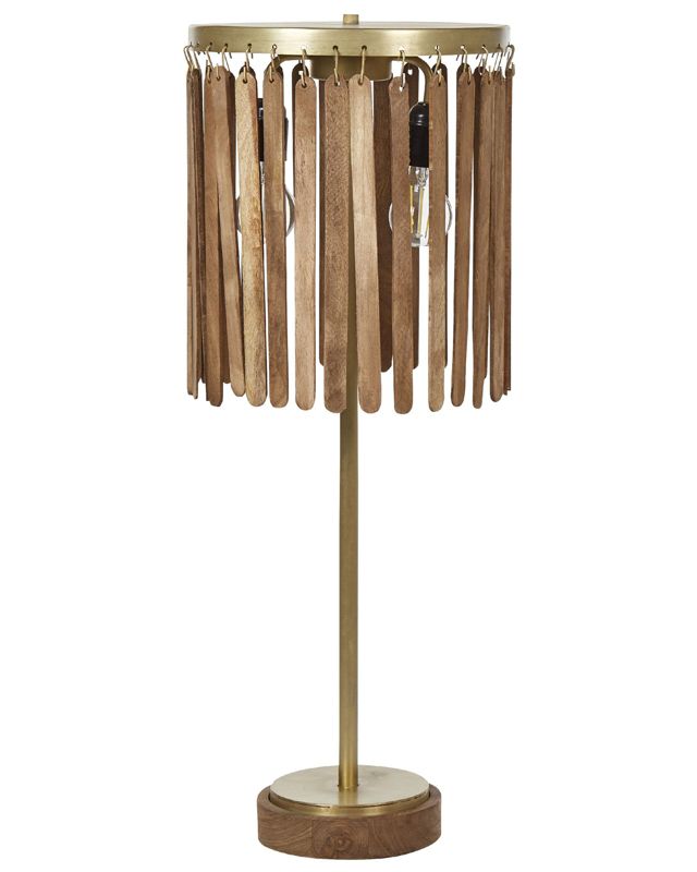Lampa stołowa Sabari Ciemne drewno 1 szt.