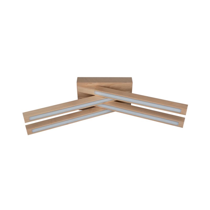 Drewniana Lampa Sufitowa SPOT Light 4xLED 18W Naturalna Brzoza FSC, Polski Producent, 1 szt.