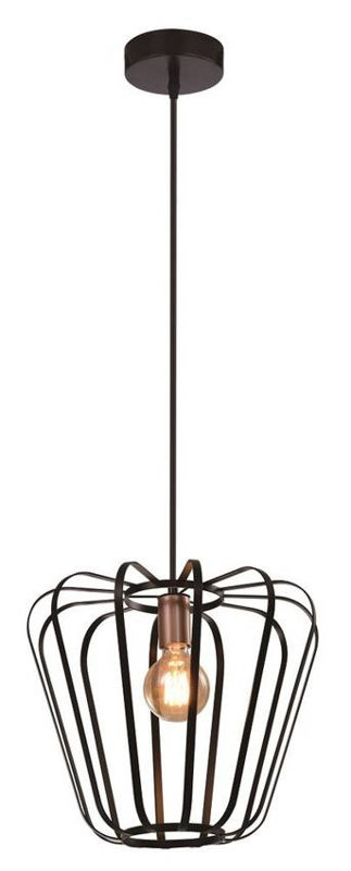 Lampa wisząca czarna metalowa loft 40W E27 Jonas