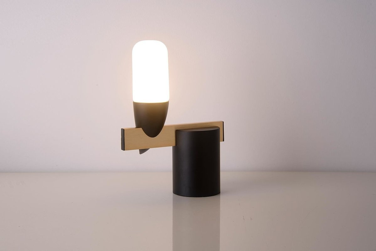 Lampa stołowa LED czarna Sakai Ledea