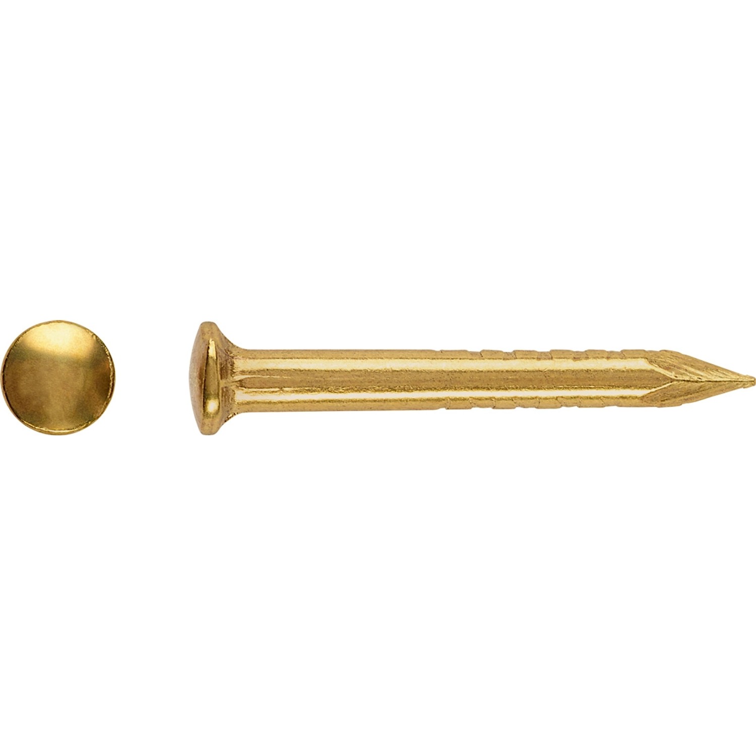 LUX Gwoździe z łbem okrągłym 1,4 mm x 13 mm mosiądz 100 szt