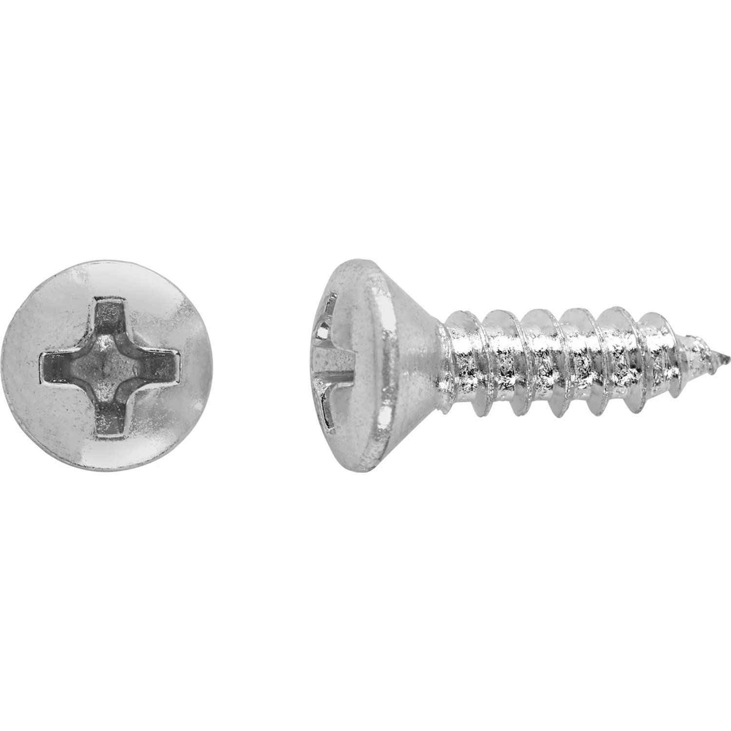 LUX Wkręt samogwintujący z łbem stożkowym płaskim PH 4,2 x 16 mm ocynk 12 szt
