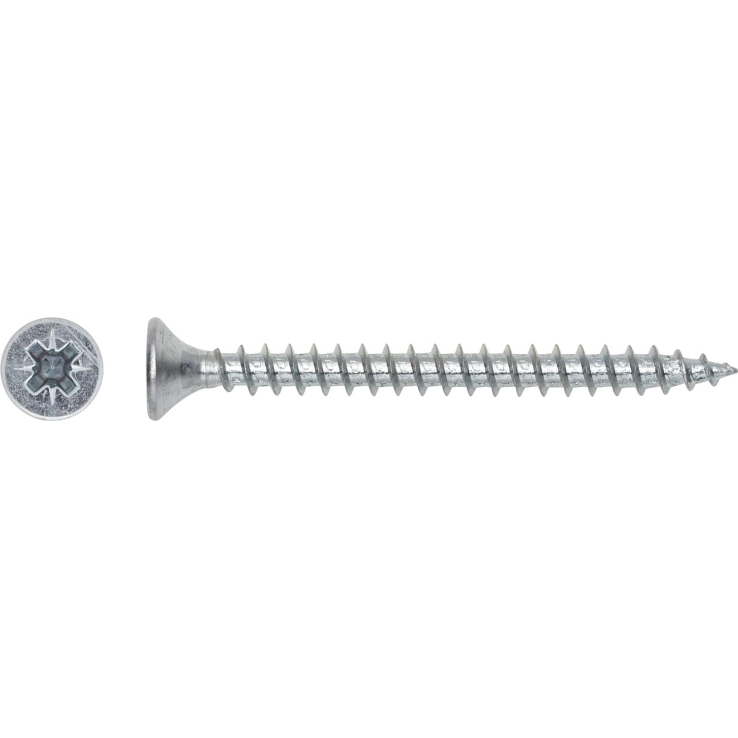 LUX Wkręt uniwersalny z łbem stożkowym płaskim TX 4 mm x 35 mm ocynk 25 szt