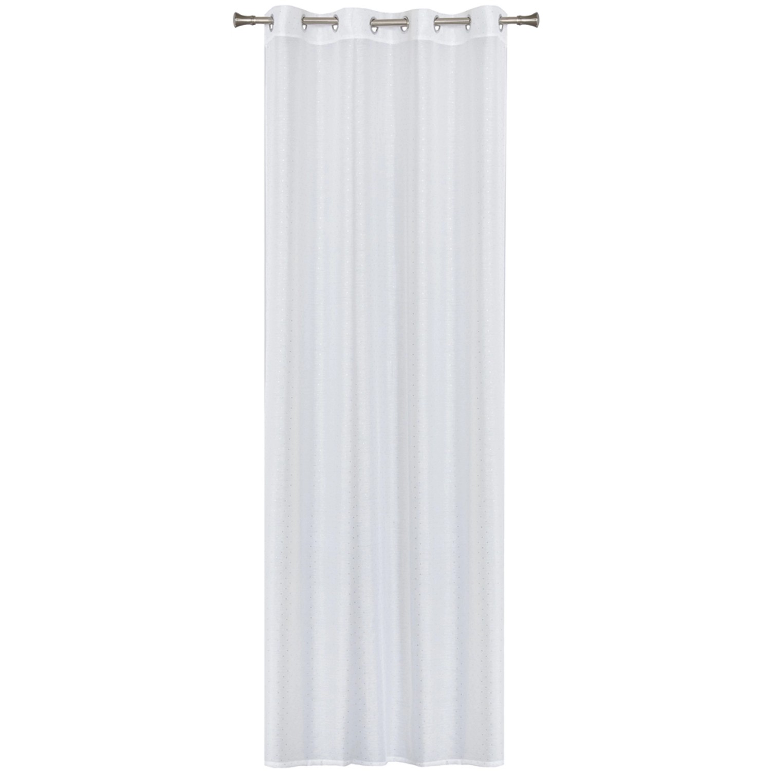 Firana MIGOT biała 140 cm x 260 cm na przelotkach