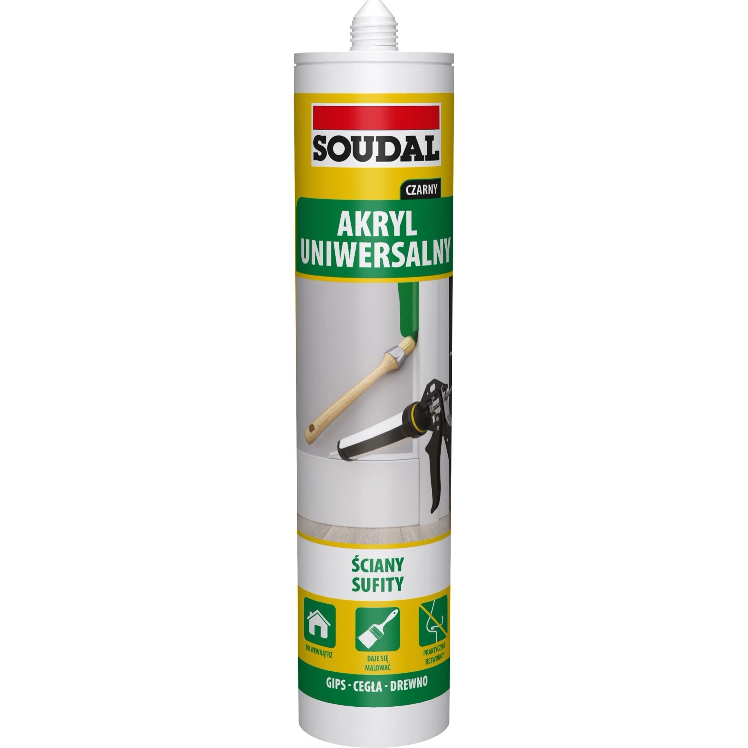 Soudal Akryl 280 ml czarny