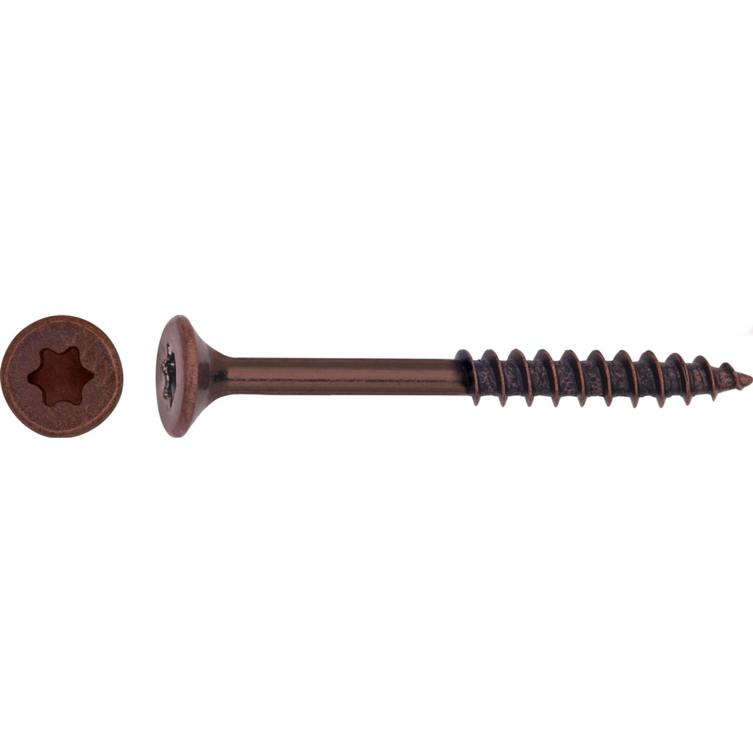 LUX Wkręt uniwersalny z łbem stożkowym TX 4 mm x 40 mm oksydowany 25 szt