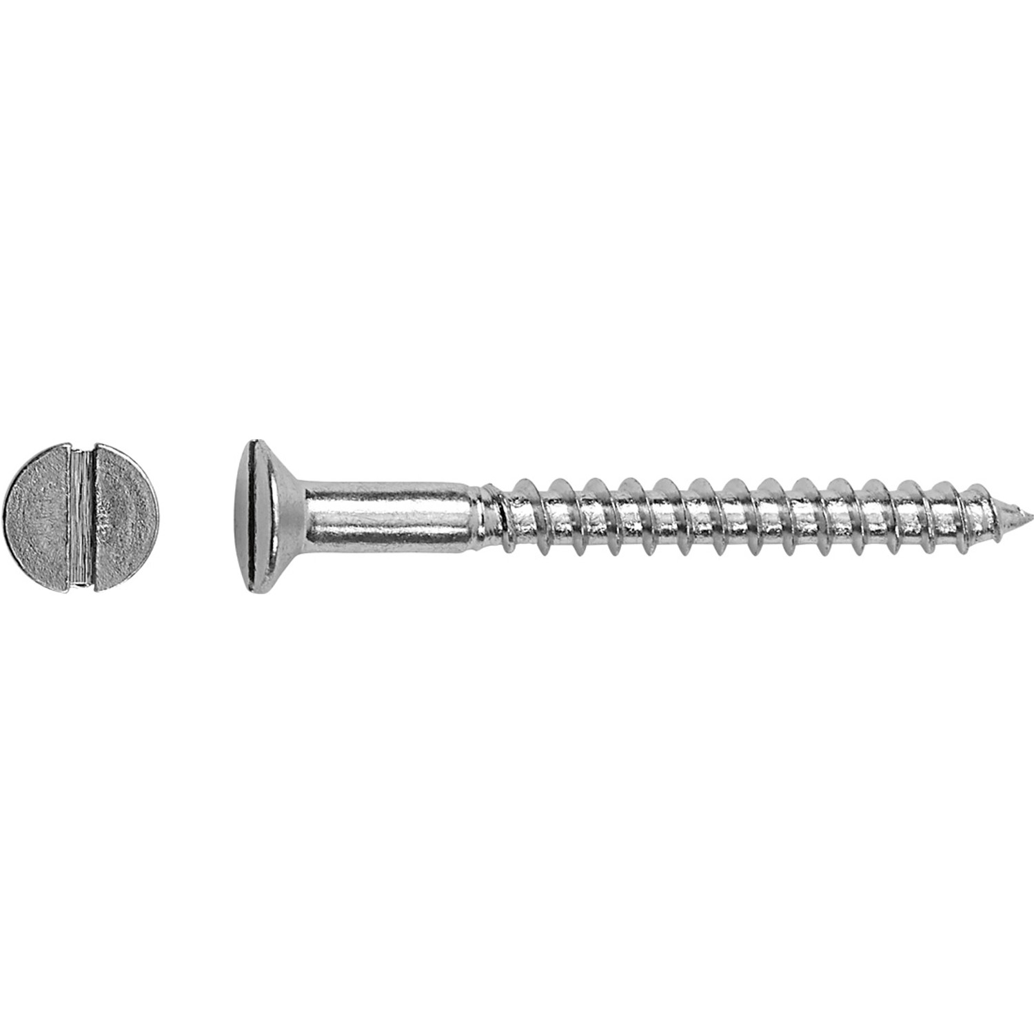 LUX Wkręt do drewna z łbem stożkowym SL 4 mm x 30 mm ocynkowany 20 szt.