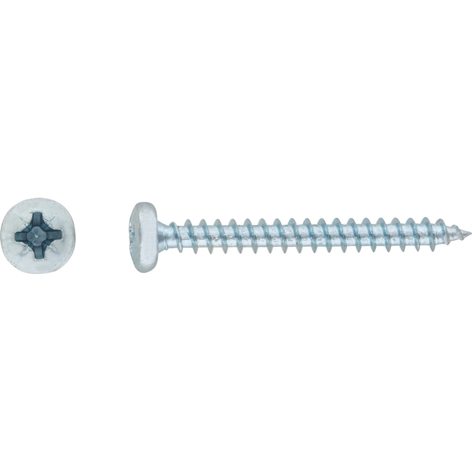LUX Wkręt uniwersalny z łbem walec PZ 4,5 mm x 40 mm ocynk żółty 12 szt
