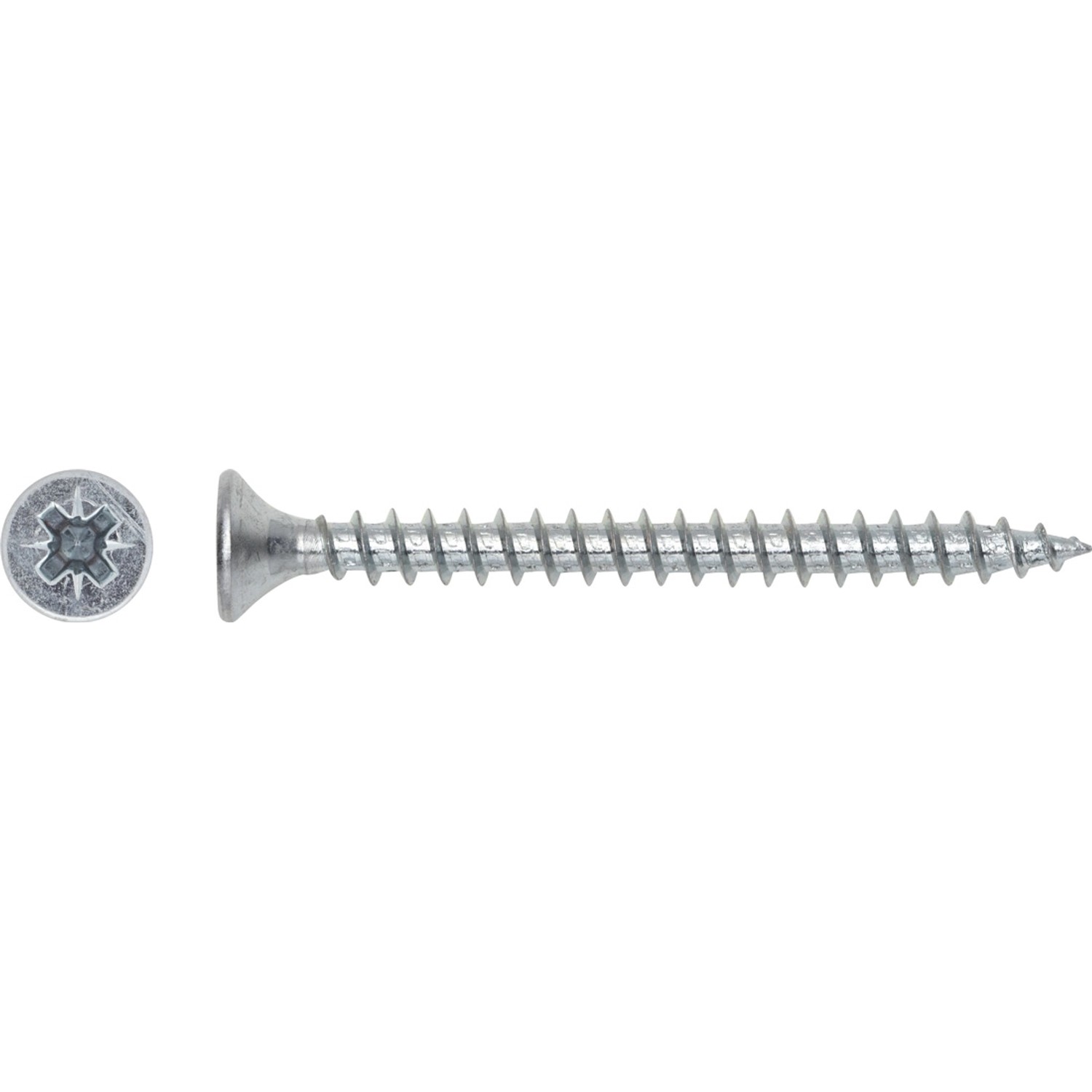 LUX Wkręt uniwersalny z łbem stożkowym płaskim TX 4,5 mm x 35 mm ocynk 10 szt