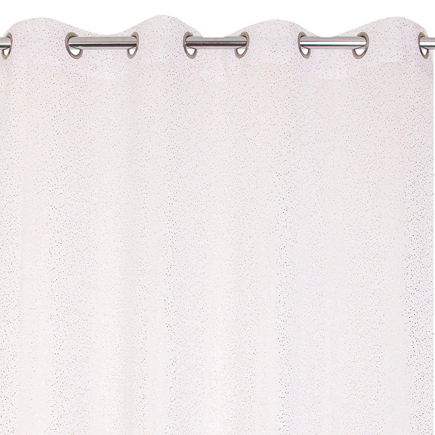 Firana PEARL na przelotkach 140 x 260 cm miedziana
