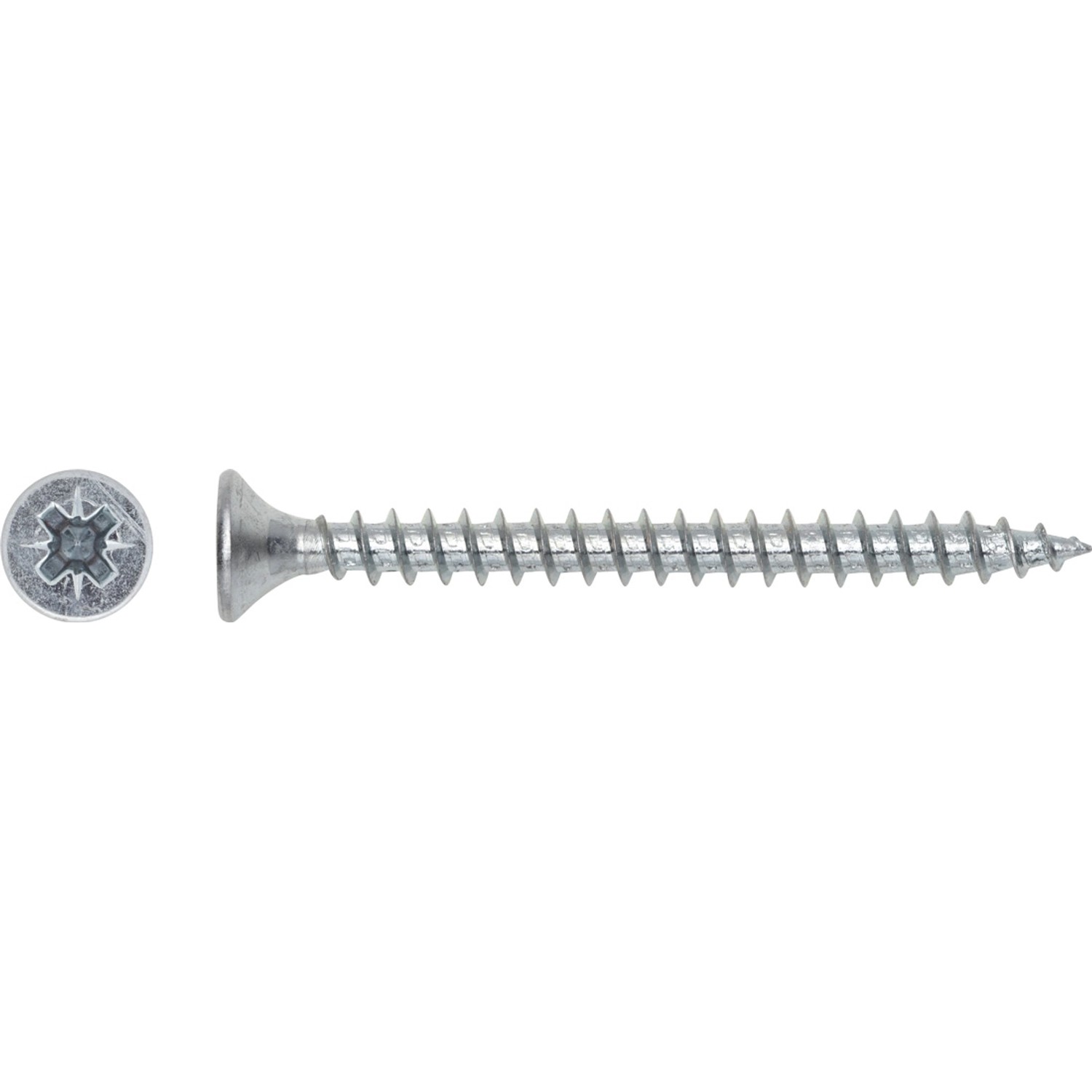 LUX Wkręt uniwersalny z łbem stożkowym płaskim TX 4 mm x 25 mm ocynk 25 szt