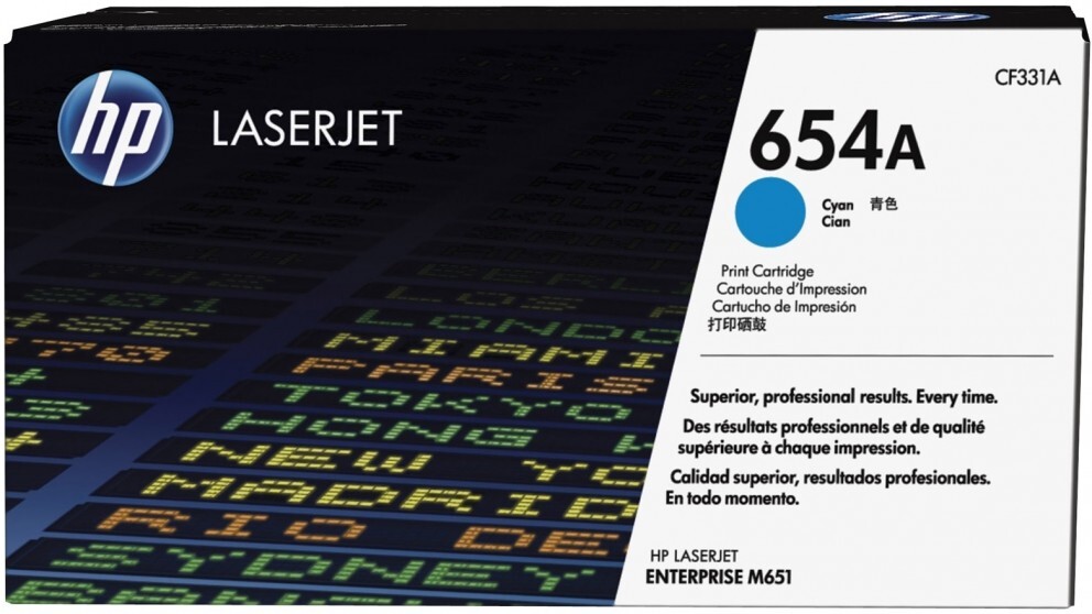 Toner HP 654A (CF331A), 15000 stron, cyan (błękitny)