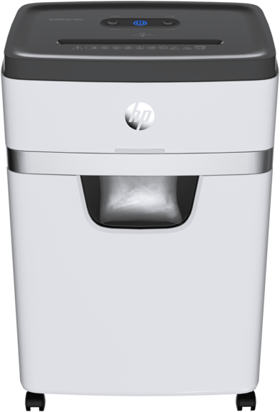 Niszczarka do papieru HP OneShred 18CC, ścinek 4x35mm, 18 kartek, P-4/T-4 DIN, jasnoszary