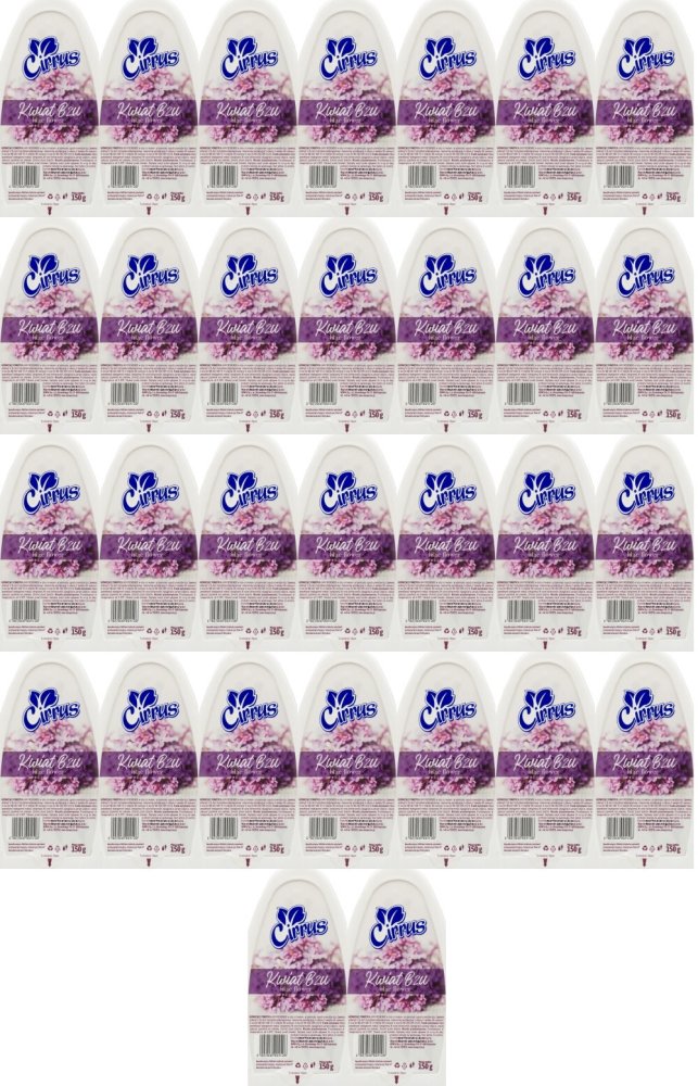48x Odświeżacz powietrza Cirrus, kwiat bzu, żel, 150g