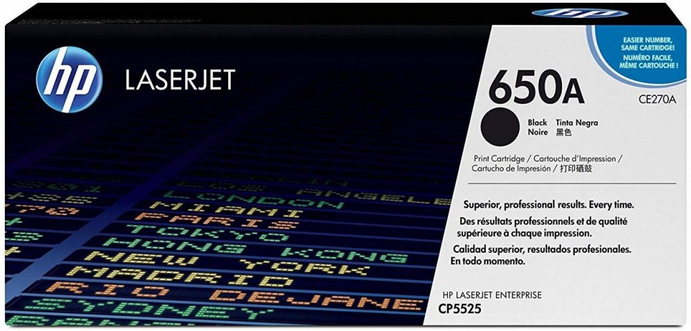 Toner HP 650A (CE270A), 13500 stron, black (czarny)