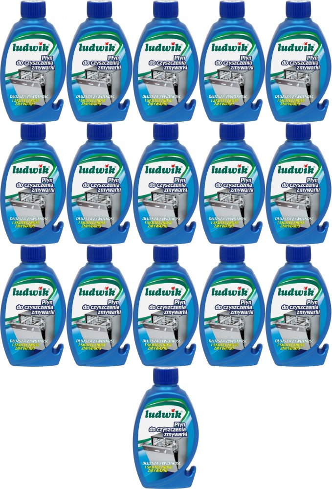 16x Płyn do czyszczenia zmywarek Ludwik, 250ml