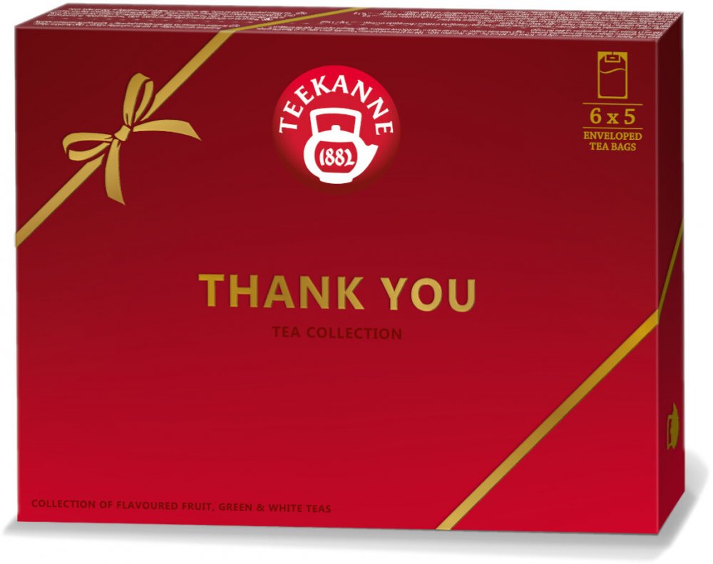 Zestaw herbat w kopertach Teekanne Thank You Collection, 6 smaków, 30 sztuk