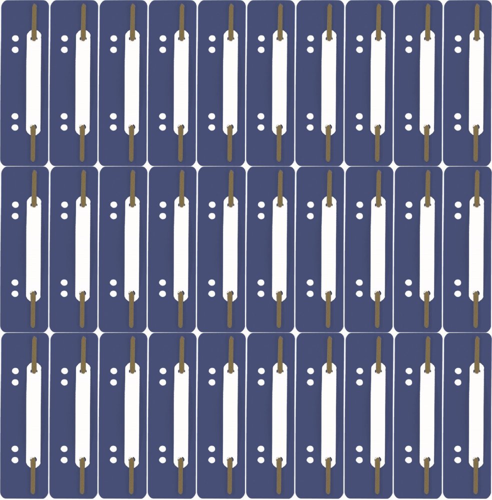 100x Wąsy skoroszytowe spinające dokumenty Durable, 25 sztuk, granatowy