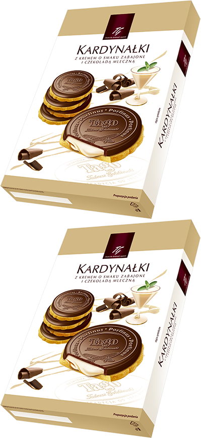 2x Ciastka Tago Kardynałki, zabajone, 180g