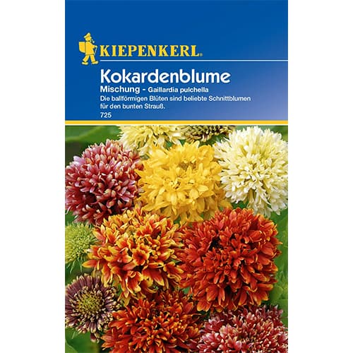 1 szt, Kokárdavirág, színkeverék - Magok: Mod de ambalare: 1 db