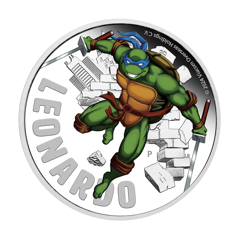 Srebrna moneta Wojownicze Żółwie Ninja: Leonardo 2024 - wysyłka 24 h!