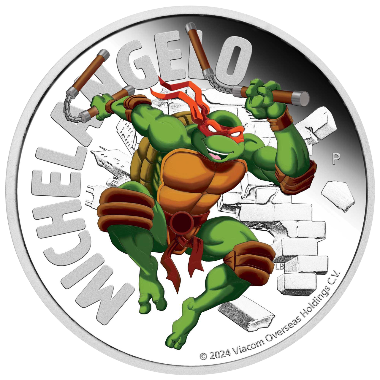 Srebrna moneta Wojownicze Żółwie Ninja: Michelangelo 2024 - wysyłka 24 h!