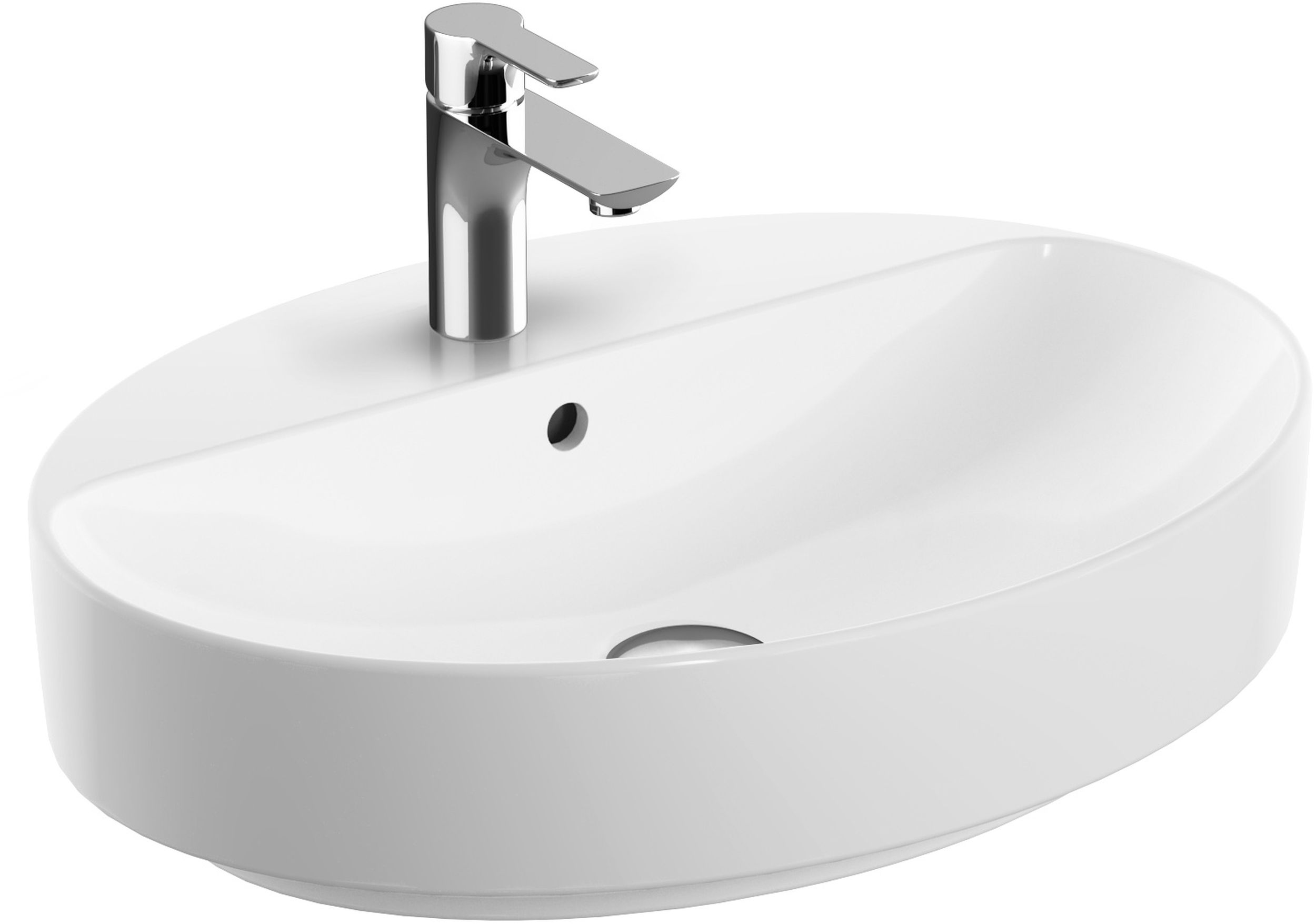 Geberit Variform umywalka 60x45 cm nablatowa owalna biała 500.772.01.2