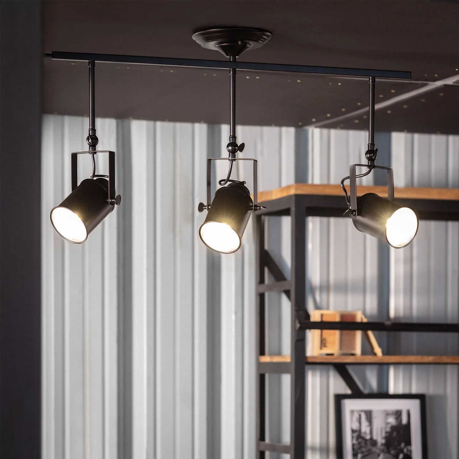 Abruzzo Retro lampa wisząca 3x20 W czarna ABR-RRT-C-3XE27