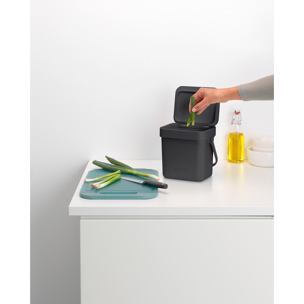 Brabantia Sort & Go kosz na śmieci 3 l szary 209888 - Wysyłka w 24h