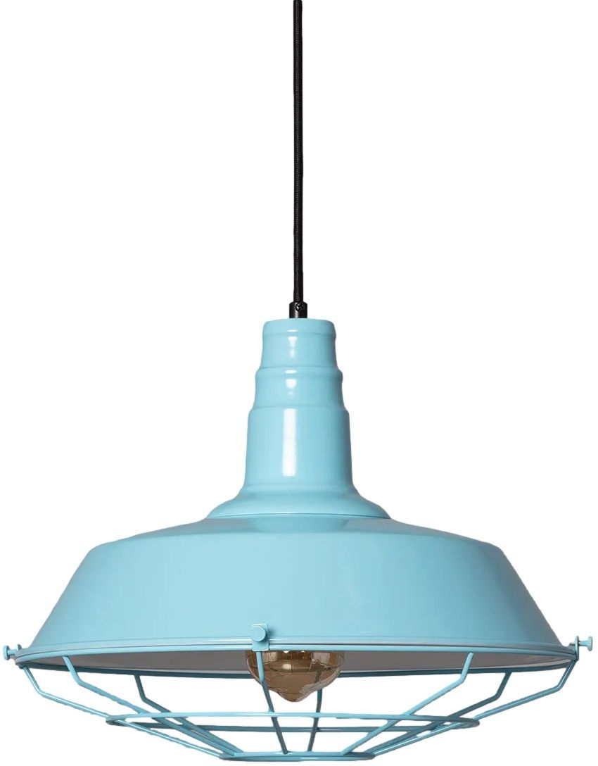 Abruzzo Retro lampa wisząca 1x40 W niebieska ABR-RRP-B-E27