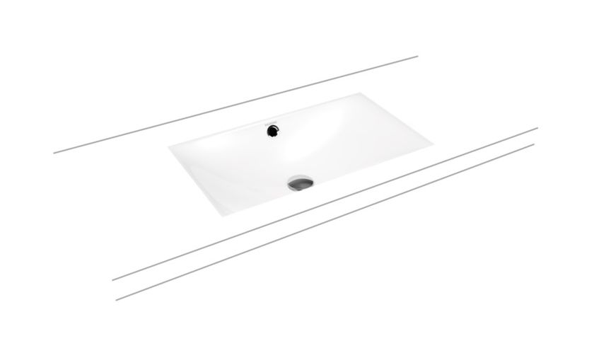 Kaldewei Silenio umywalka 63x39 cm podblatowa prostokątna model 3047 biała 906006003001