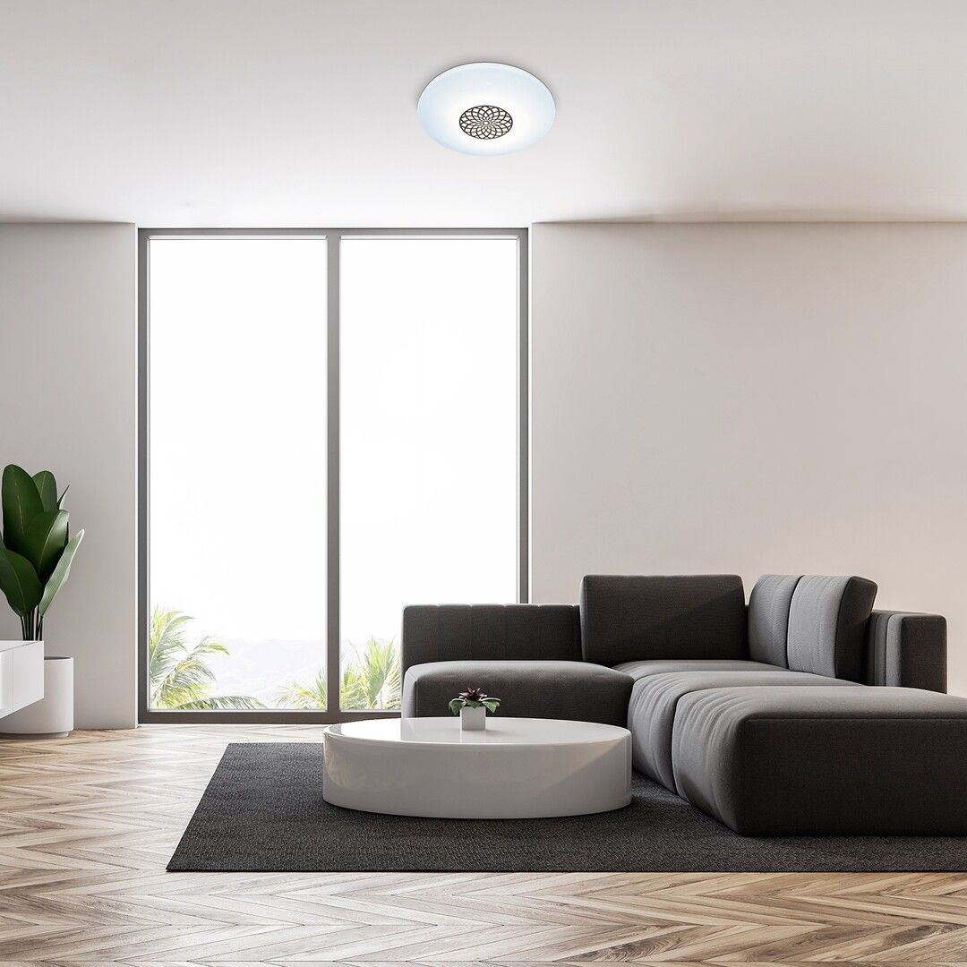 Rabalux Ophelia plafon 1x24W LED biały/chrom 5364