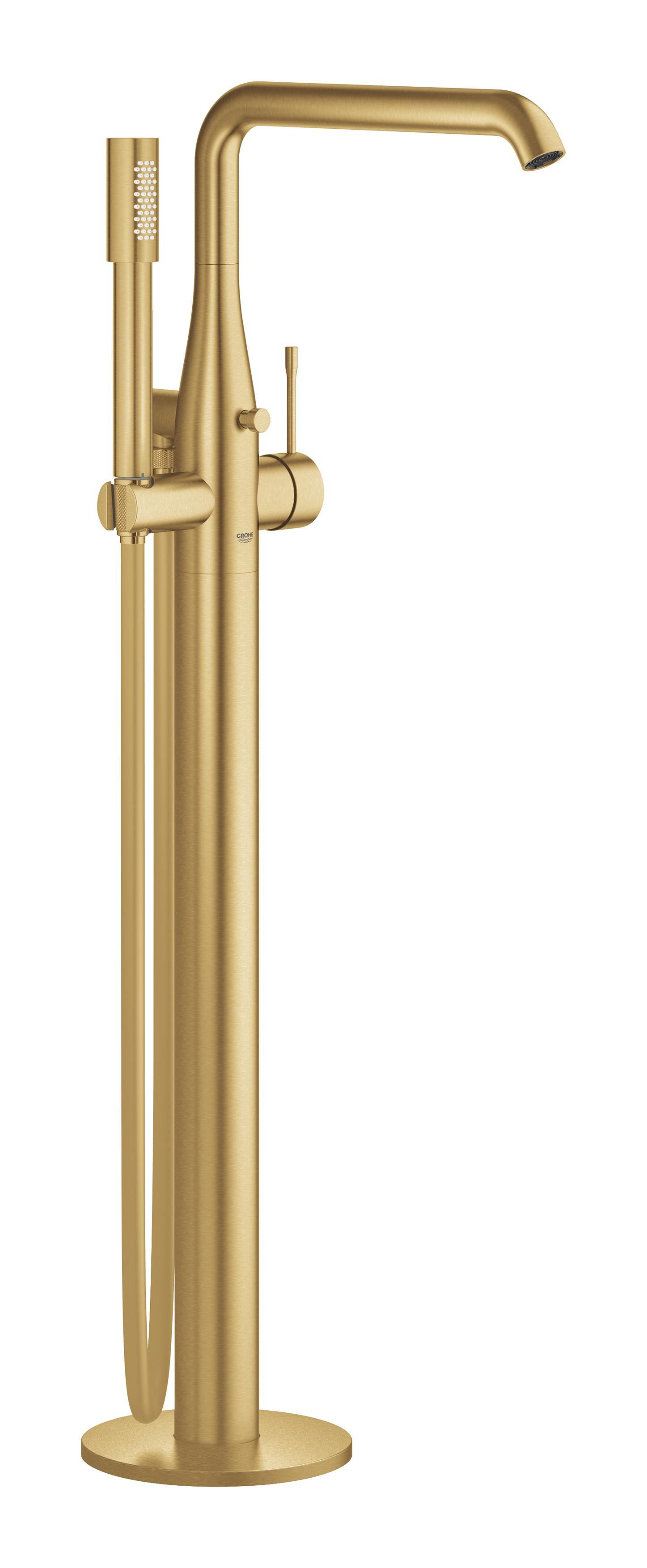 Grohe Essence bateria wannowo-prysznicowa wolnostojąca brushed cool sunrise 23491GN1