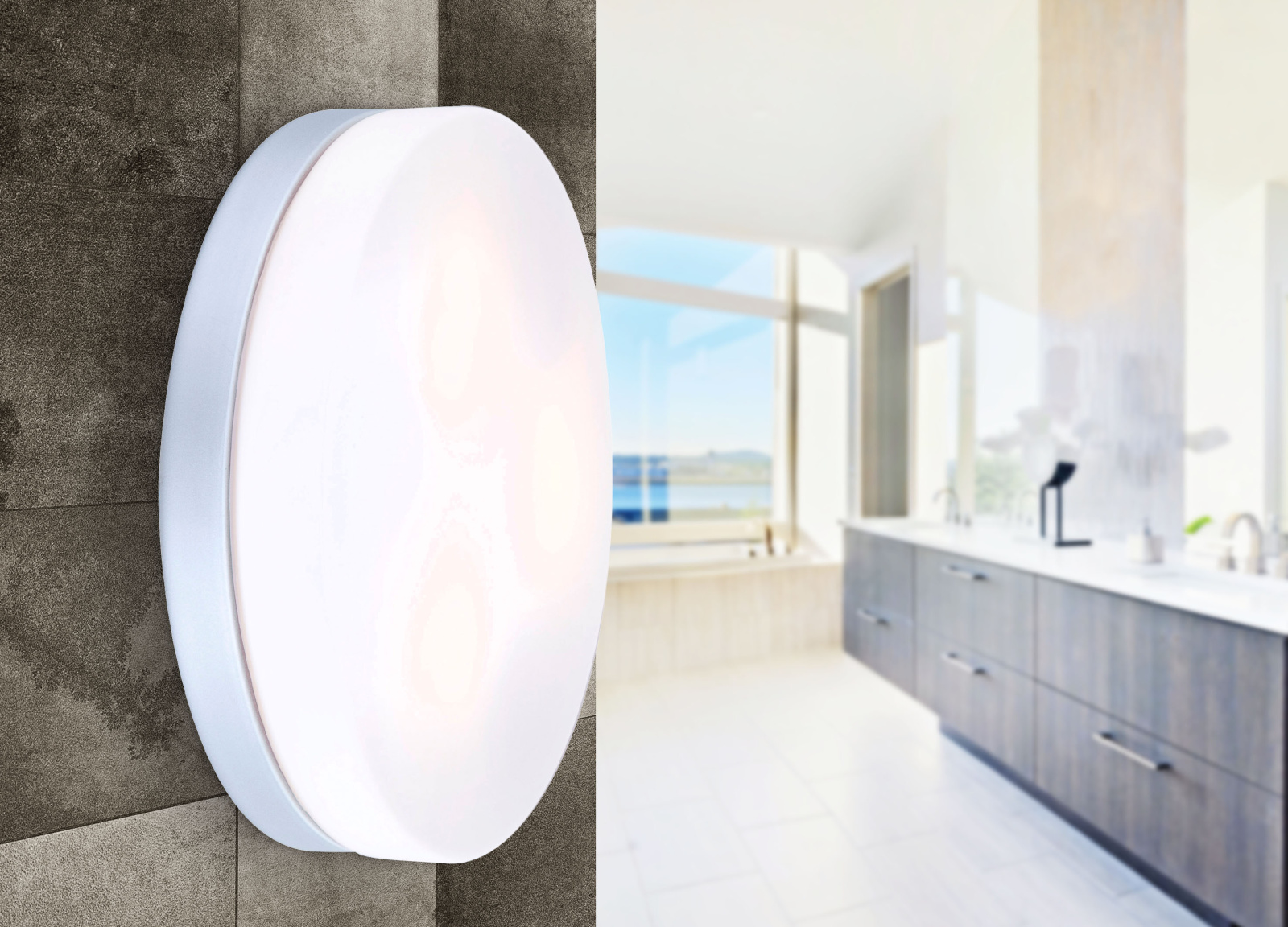 Globo Lighting Vranos plafon zewnętrzny 3x60W srebrny metalik/szkło opalowe 32113 - Wysyłka w 24h