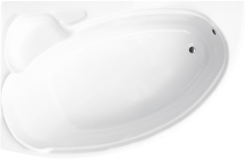 Besco Finezja Nova wanna narożna 140x95 cm lewa biała #WAF-140-NL