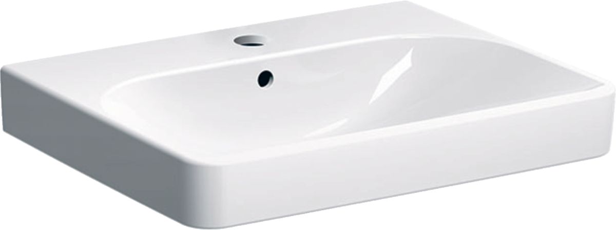 Geberit Smyle Square umywalka 60x48 cm ścienna prostokątna KeraTect biała 500.229.01.8 - Wysyłka w 24h