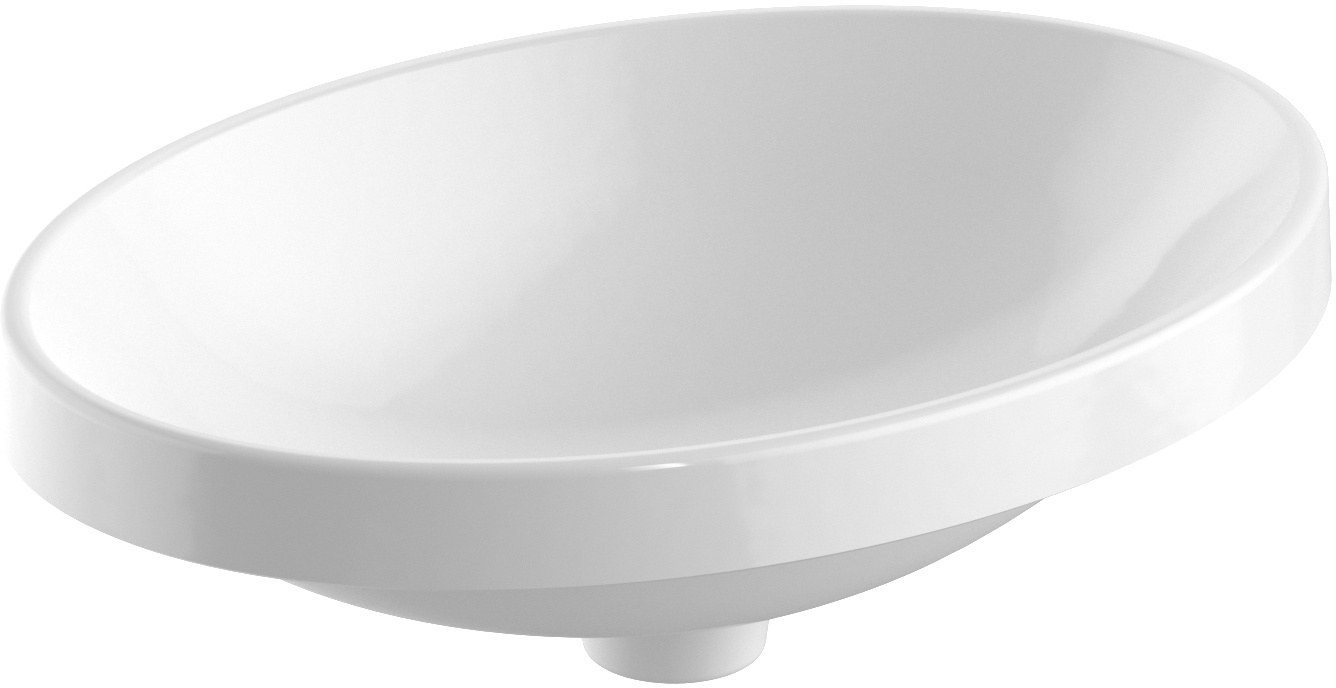 Geberit Variform umywalka 55x40 cm wpuszczana owalna KeraTect biała 500.718.00.2