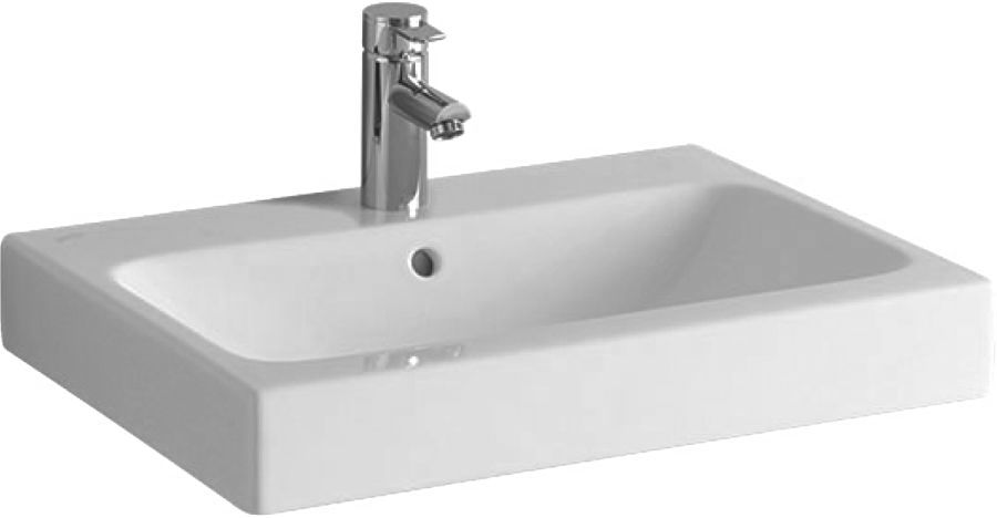Geberit iCon umywalka 60x48 cm nablatowa prostokątna biała 124560000