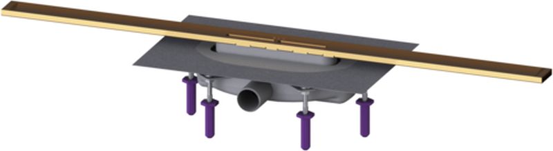Kessel Linearis Infinity odpływ liniowy prysznicowy 90 cm brąz szczotkowany 45304.09