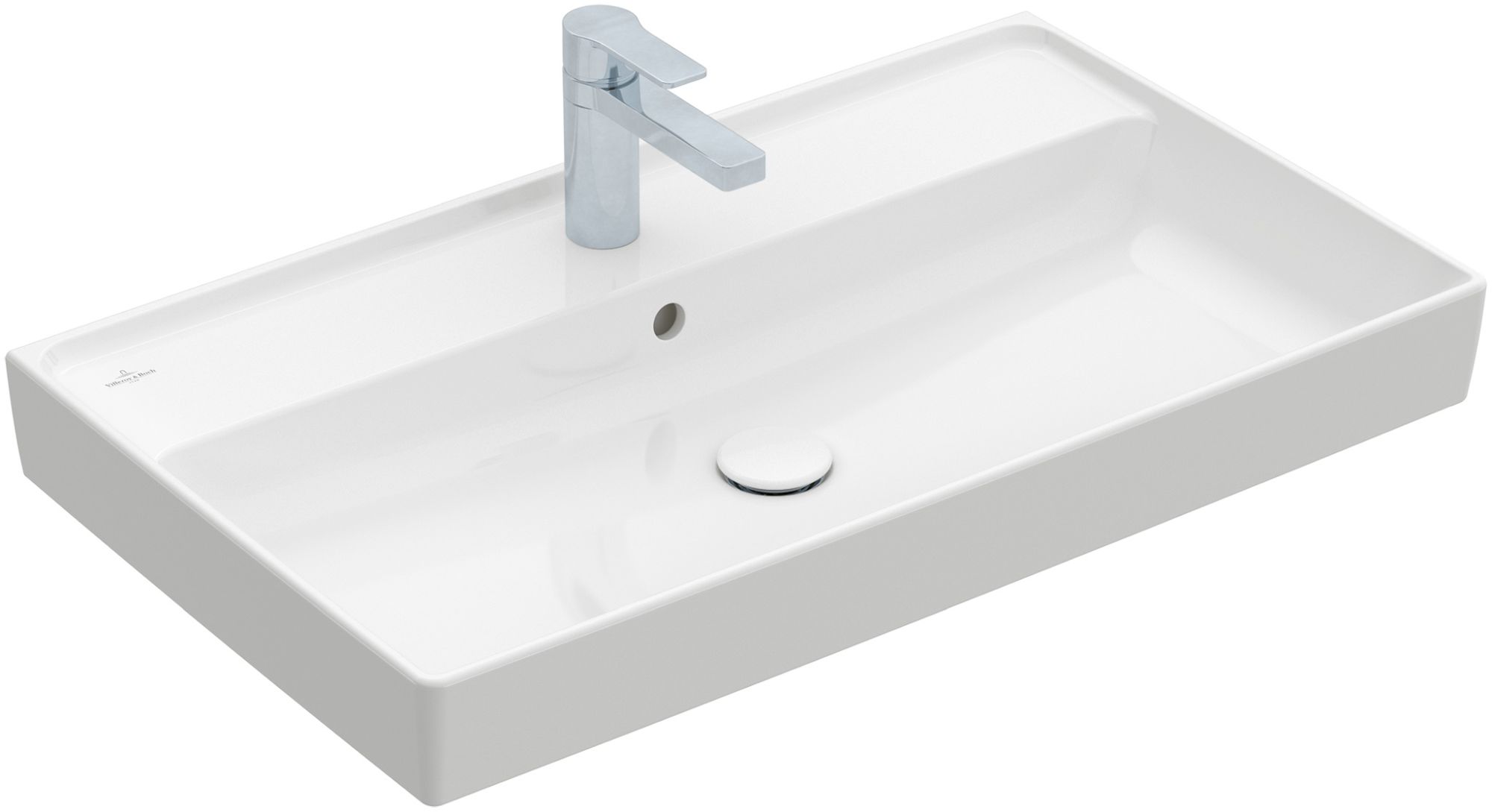 Villeroy & Boch Collaro umywalka 80x47 cm prostokątna CeramicPlus Weiss Alpin 4A3380R1